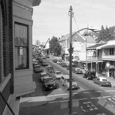 S. Washington St., east side, looking north, near Bradford St.
