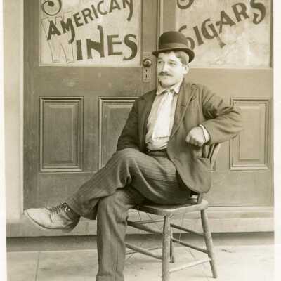 Postcard Unidentified Man