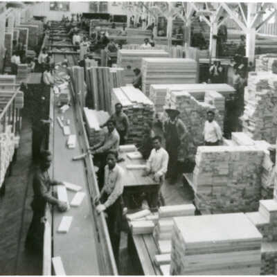 Workers at Standard Box Factory