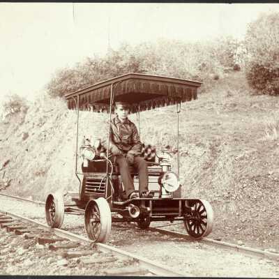 Sierra Railway Speeder, T. S. Freshman, Supt.