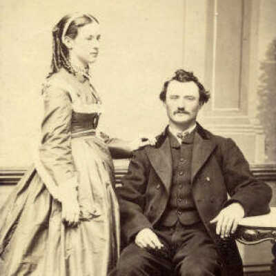 Portrait of an unidentified couple.