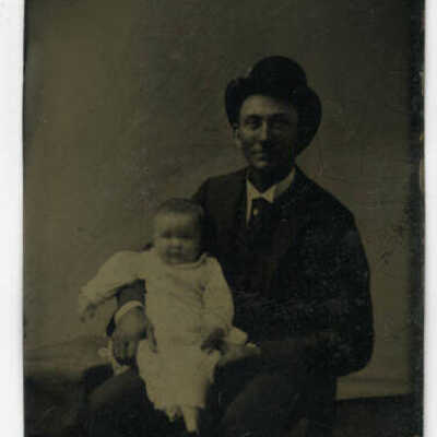 Unidentified Man and baby