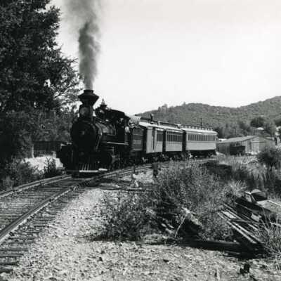Sierra Railroad Engine #3 on the movie job at Railtown - Jamestown