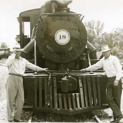 Sierra Railroad Engine #18 at Jamestown yard