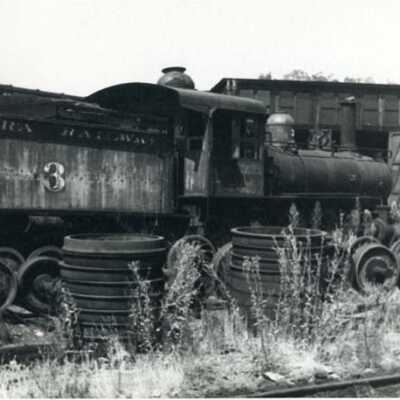 Sierra Railroad Engine #3 - Before rebuild for movie work