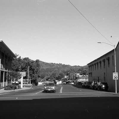 Intersection of Stockton Rd. and S. Washington St.
