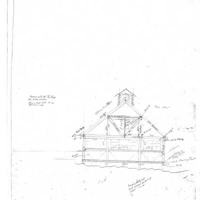 Kitchen End Plan, Cook House and Dining Room at Camp 35 for Pickering Lumber Co