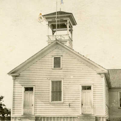 Postcard Jamestown School 1911