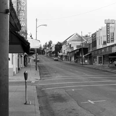 S. Washington St., east side, looking north from Linoberg St.