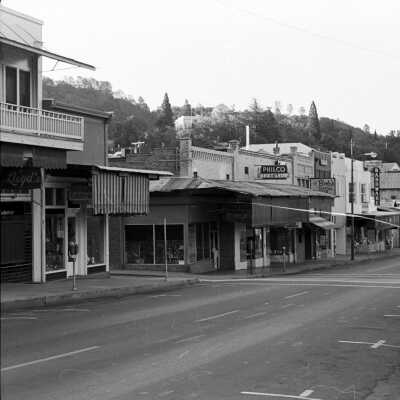S. Washington St, east side, looking south