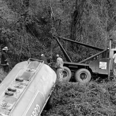 Gas Tanker in Sonora Creek
