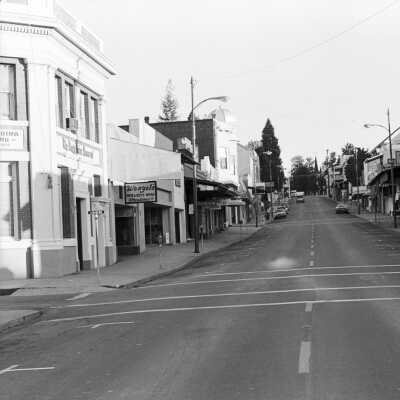 Washington St., looking north from Linoberg St.
