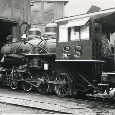 Sierra Railroad Engine #28 at Jamestown Railhouse -ready for paint