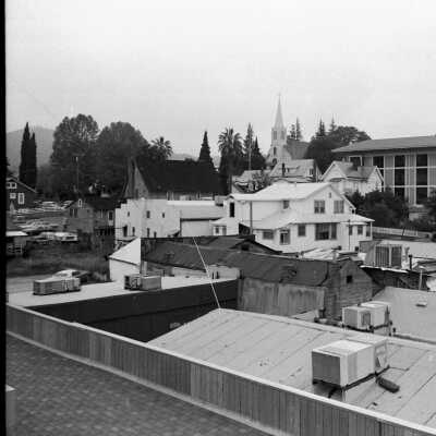 Sonora roof tops from the roof top of the Union Democrat newspaper building at 84 S. Washington St.