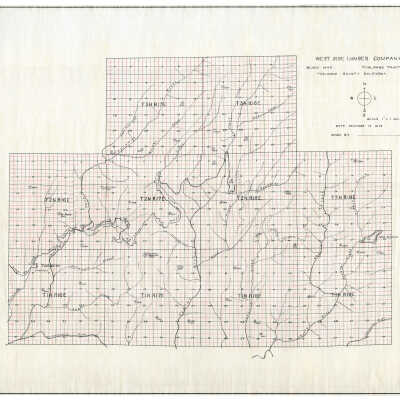 West Side Lumber Company Block Map Tuolumne Tract Tuolumne County California