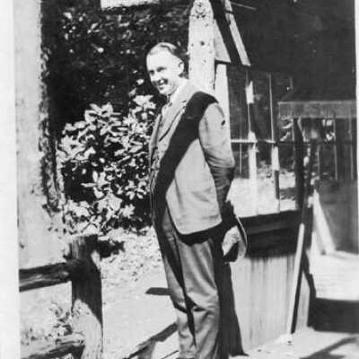 Man standing on deck