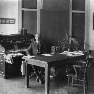Unidentified man at Standard Lumber Company. Could be Rassenfoss?