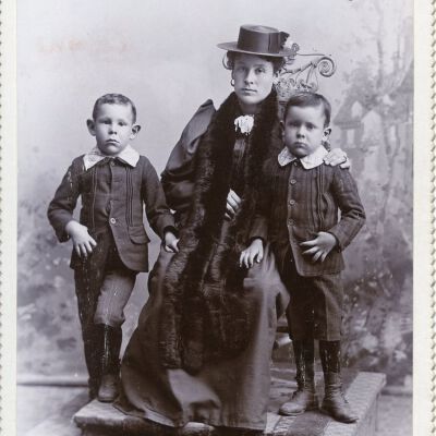 Unidentified Lady & Boys
