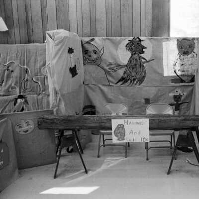Sonora Elem. School Halloween Carnival setup