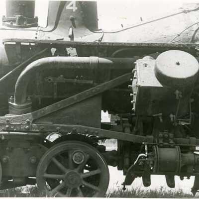 West Side Railroad's Heisler Engine #4 with side rods off