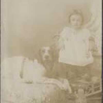 Small Girl And Dog