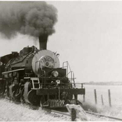 Sierra Railroad Engine #38 working in the valley - Cooperstown area