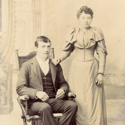 Unidentified man and woman