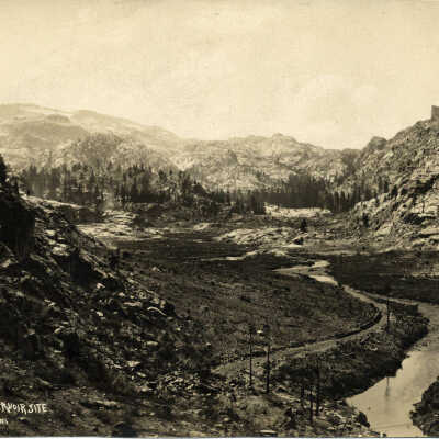 Relief Reservoir Site from Dam, 1912
