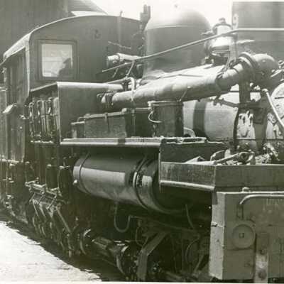 West Side Railroad's Shay Engine #9 at the Tuolumne Engine House