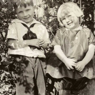 Unidentified boy and girl