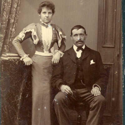 Unidentified man and woman