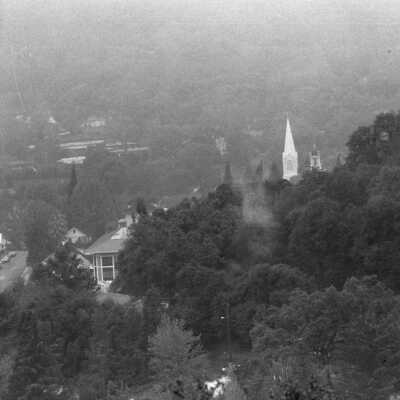 Tuolumne County Courthouse and St. Patrick's Catholic Church steeples