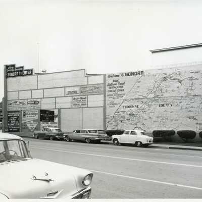 Sonora Theater with map mural