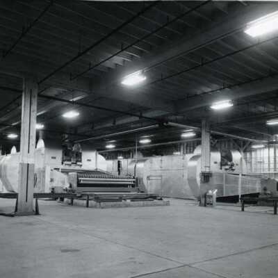 Pressing machines - plywood plant.