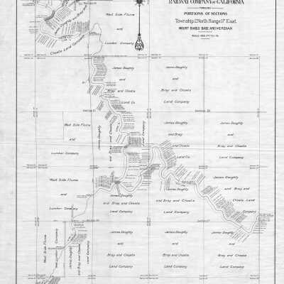Exhibit J Showing Location of Railroad of the Hetch Hetchy & Yosedmite Valleys Railway Company of California