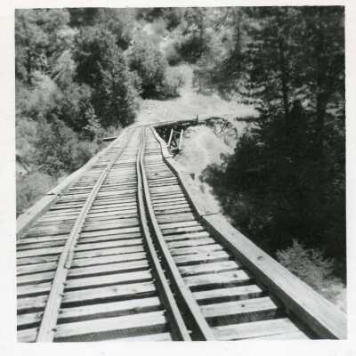 River bridge, top view