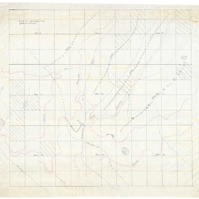 Map of Railroad from Camp 24 to Clavey