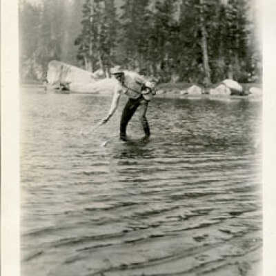 Unidentified Man fishing