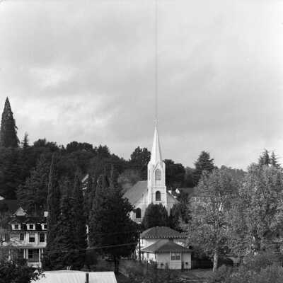 Sonora Scene with St. Patrick's Catholic Church