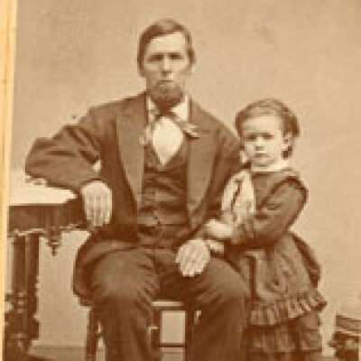 Unidentified Man And Small Girl
