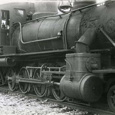 Sierra Railroad Engine #18 at the Jamestown yard