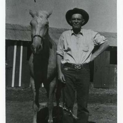 Unidentified Man & His Horse