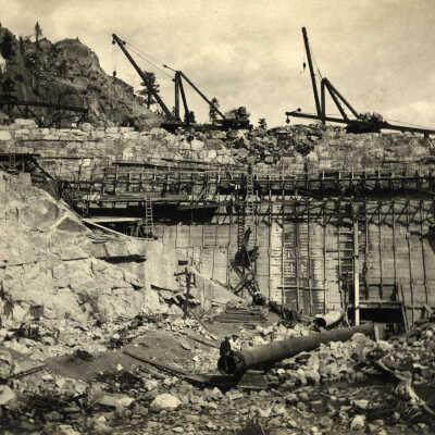 Construction of Relief Dam