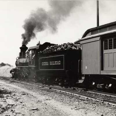 Sierra RR #3 with combine #5-Movie set, Petticoat Junction, Woodburner