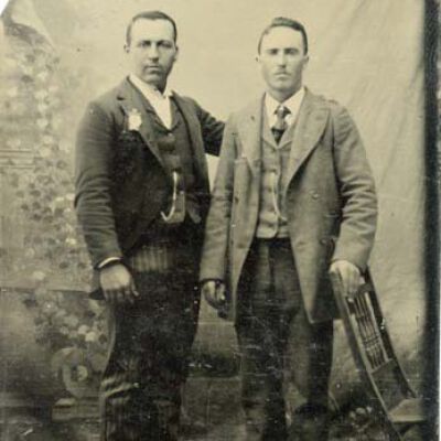 Portrait Two Unidentified Men