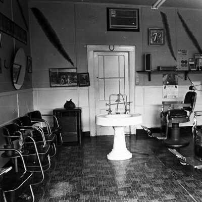 Ghiorso's Barber Shop Interior
