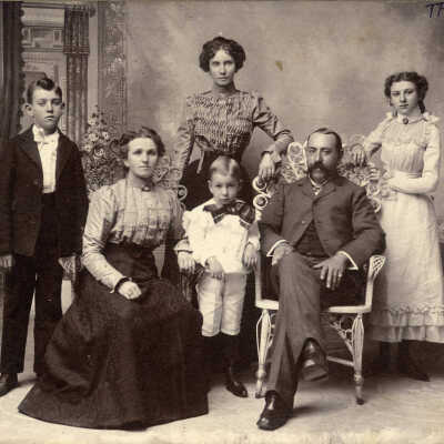 Studio family portrait.