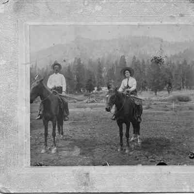 Man and Woman on Horseback
