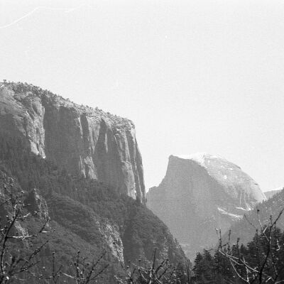 Yosemite, El Capitan and Half Dome