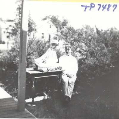 Turnback Inn and Unidentified Man